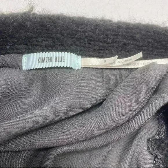 Urban outfitters Kimchi blue oversized wool blend  cardigan size S black/ slate - Picture 4 of 5